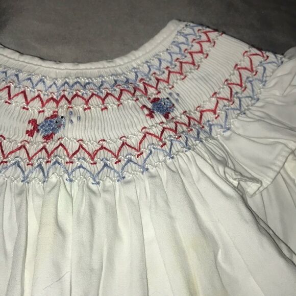 Castles and Crowns White w Red & Blue Dress - 3T - Picture 2 of 7